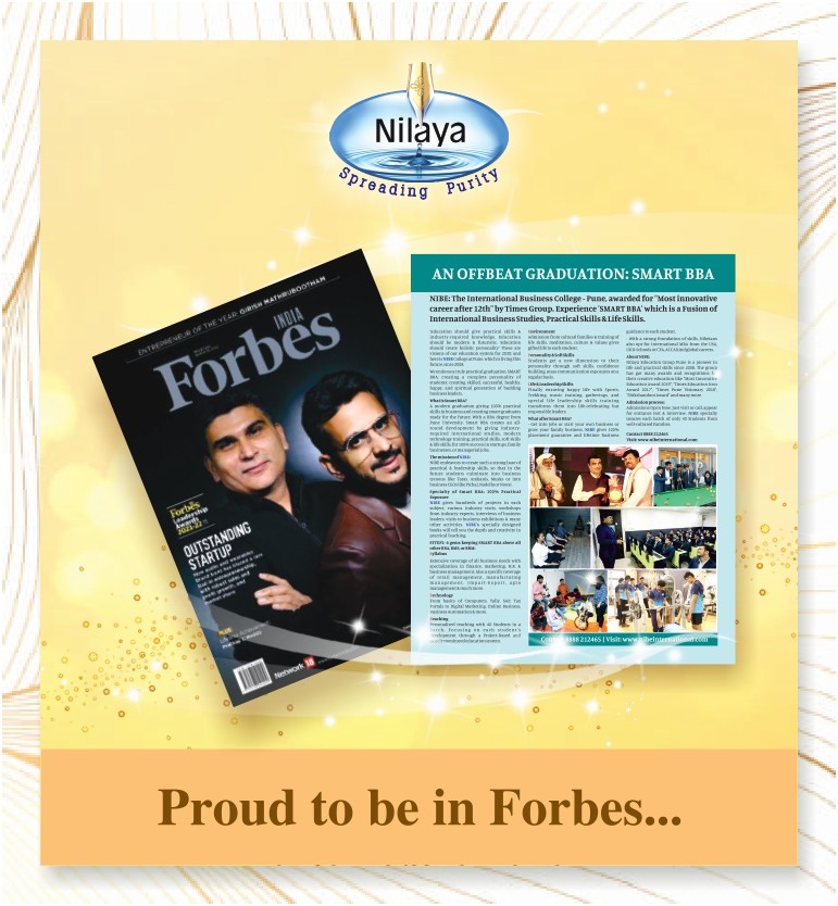 Nilaya the international business school in Forbes